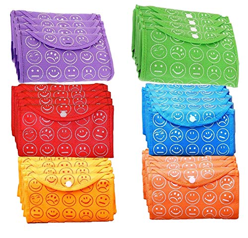 24 Pcs Foldable Shopping Bags